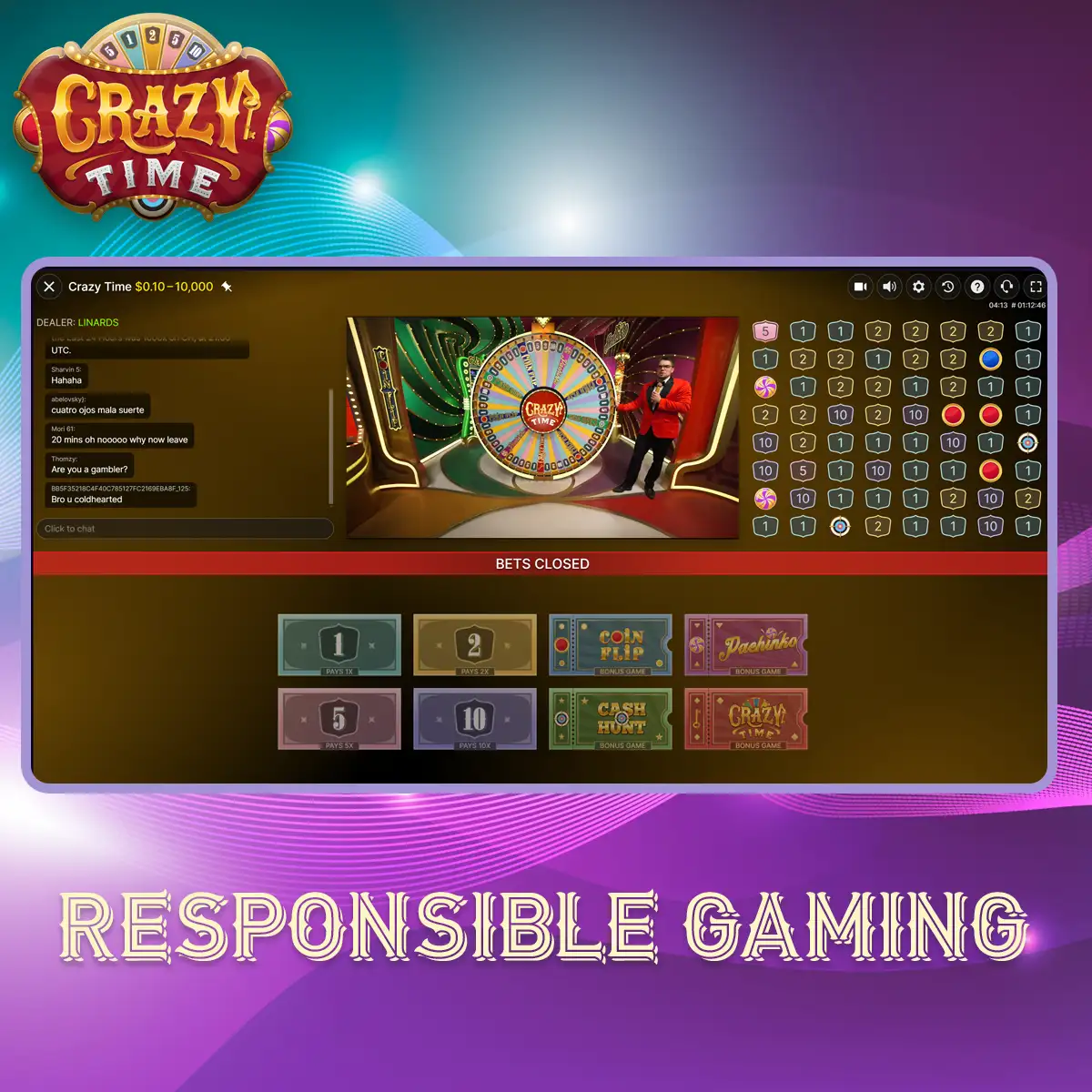 Responsible gaming Crazy Time in Bangladash